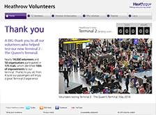 Heathrow volunteers website